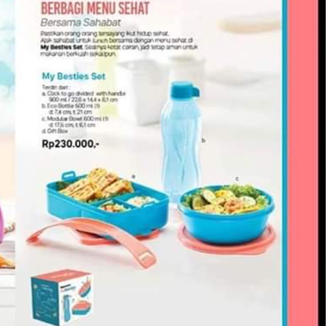 Promo tuperware bulan Oktober 2019 tempat makan bestis set