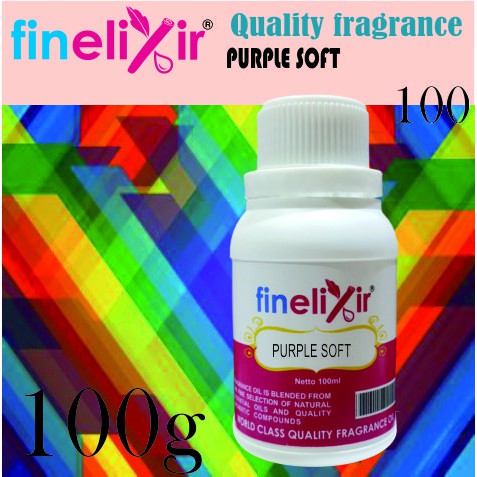 Bibit parfum Finelixir :PURPLE SOFT kemasan 100 g untuk Industri,Laundry,Home care Dll