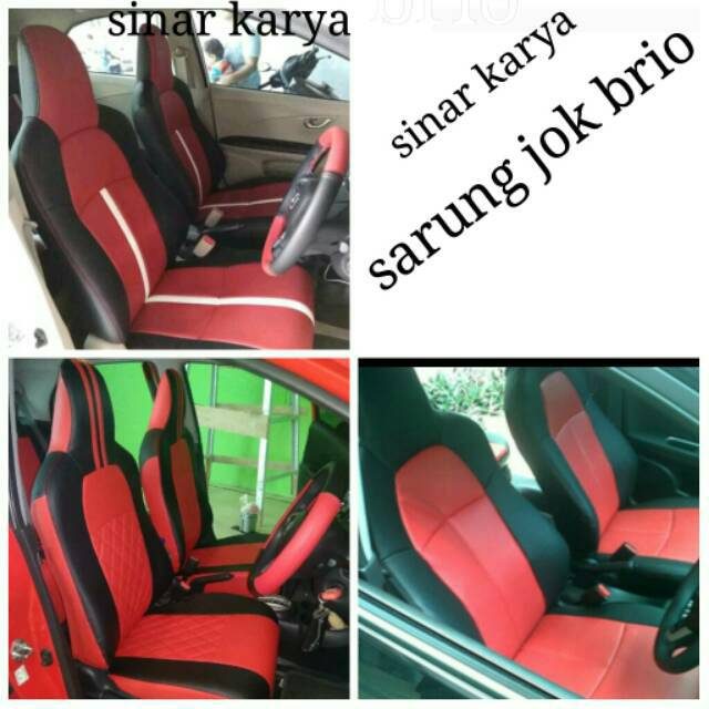 sarung jok mobil brio cover jok