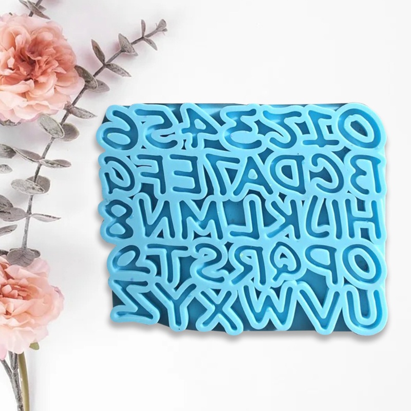 SIY  Alphabet Epoxy Resin Mold English Letters Number Pendant Casting Silicone Mould DIY Crafts Jewelry Making Tools