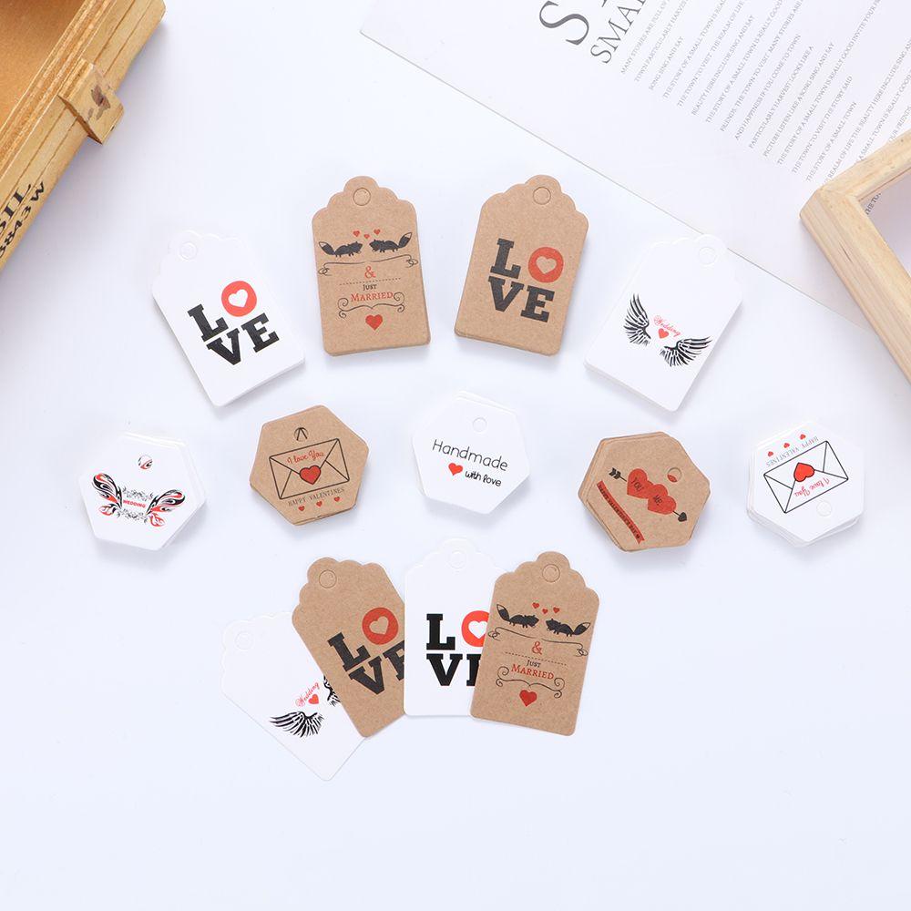 Suyo 100Pcs Label Tulisan Thank You Untuk Hadiah Valentine / Pesta Pernikahan