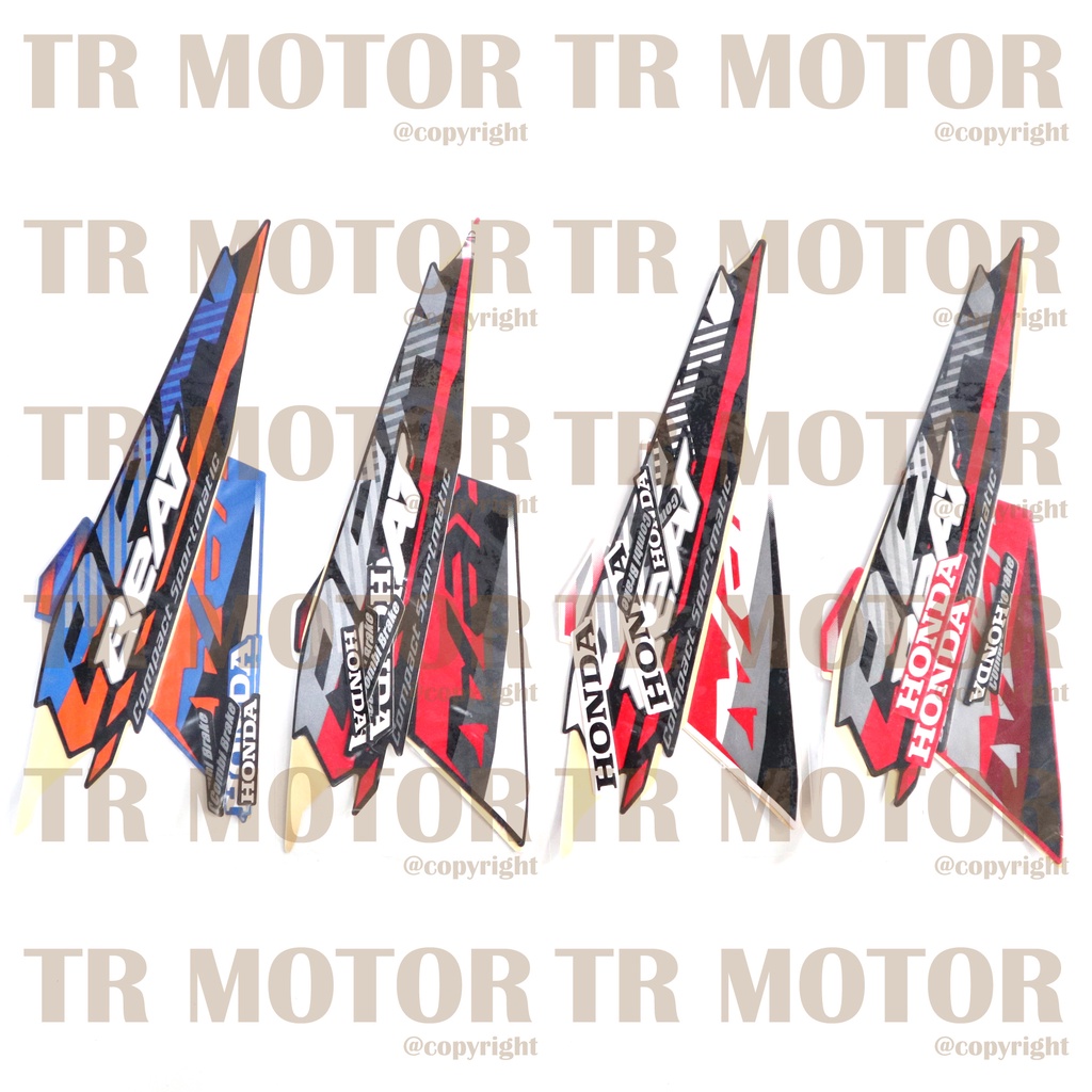 Stiker Motor Beat 2021 Sticker Striping Lis Full Set Motor