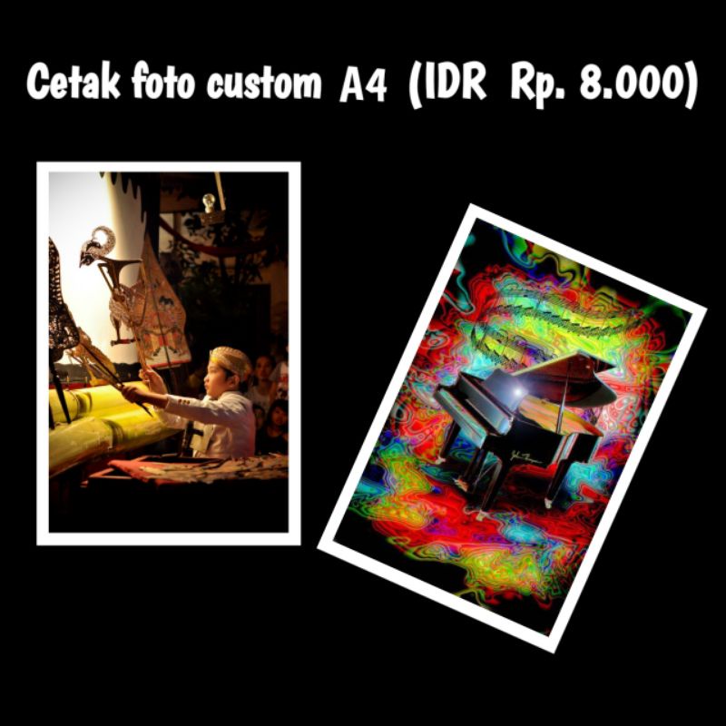 Cetak foto custom ukuran A4 KERTAS FOTO