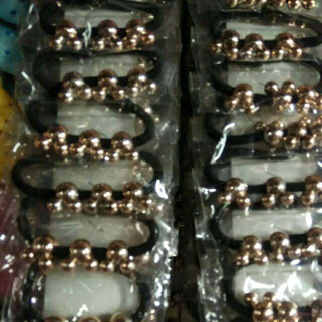 Karet mickey mouse/ikat rambut/tali rambut isi 12 pcs
