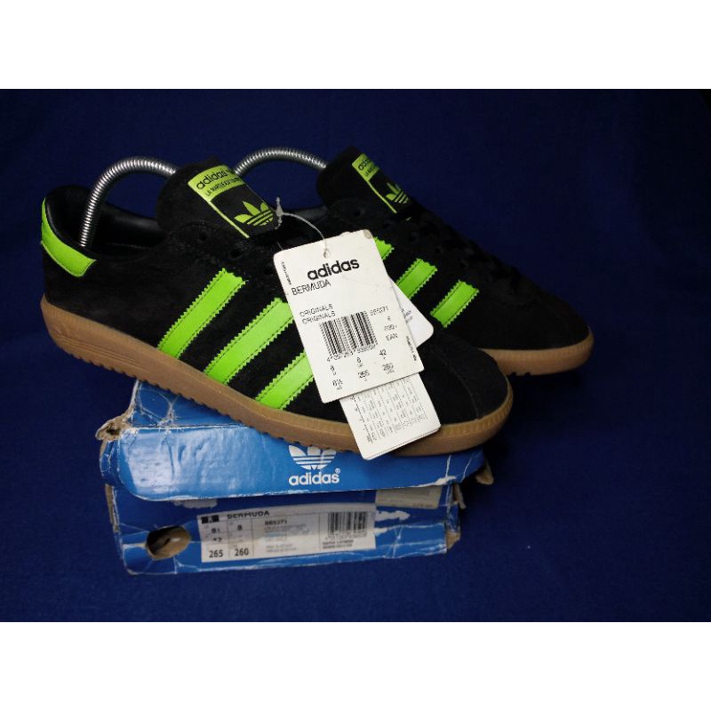 adidas bermuda core black & green