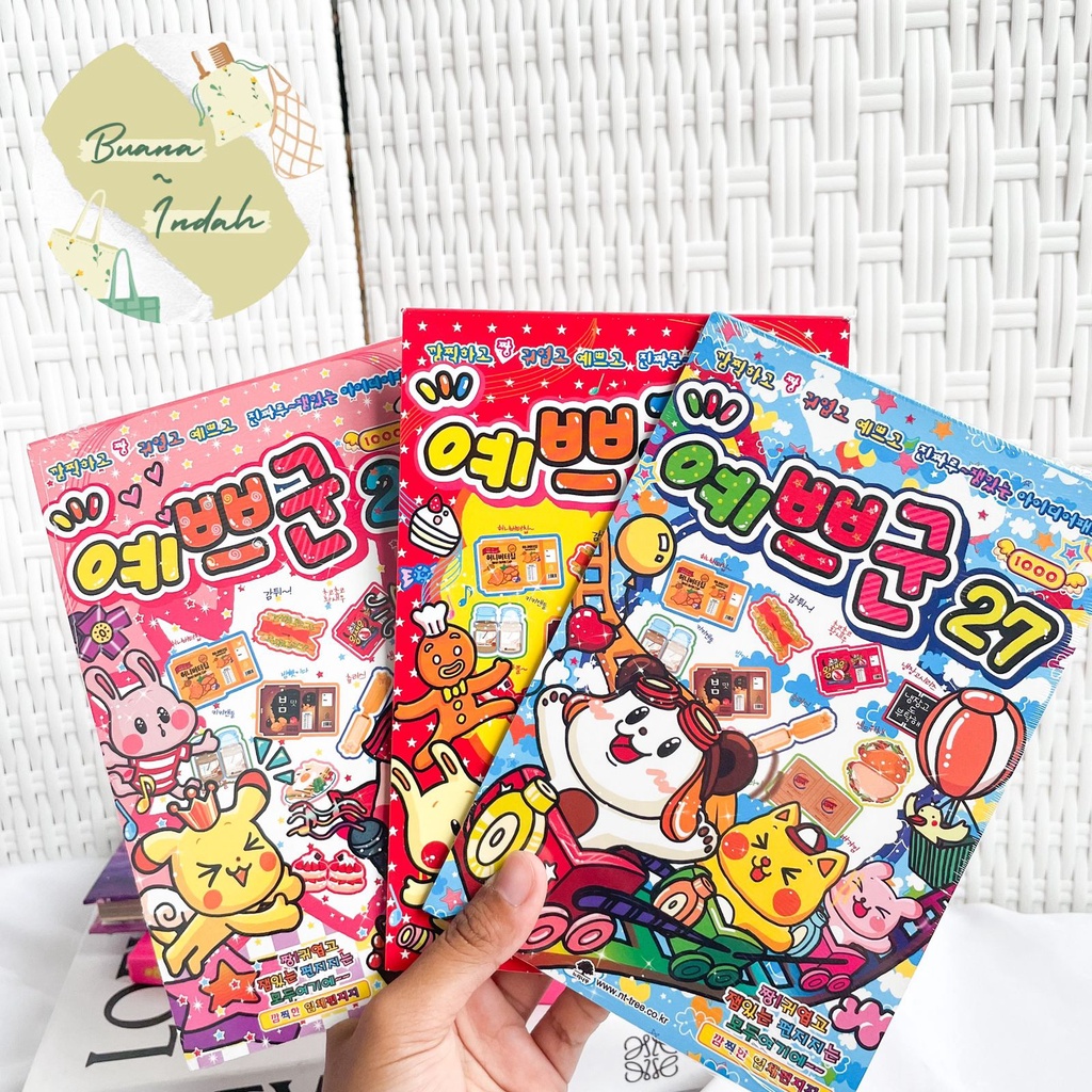 

Buku Origami Korea Versi 27 28 29 Korean Bentuk makanan Papercraft book Buku Lipat bentuk makanan lucu mainan anak origami kreatif