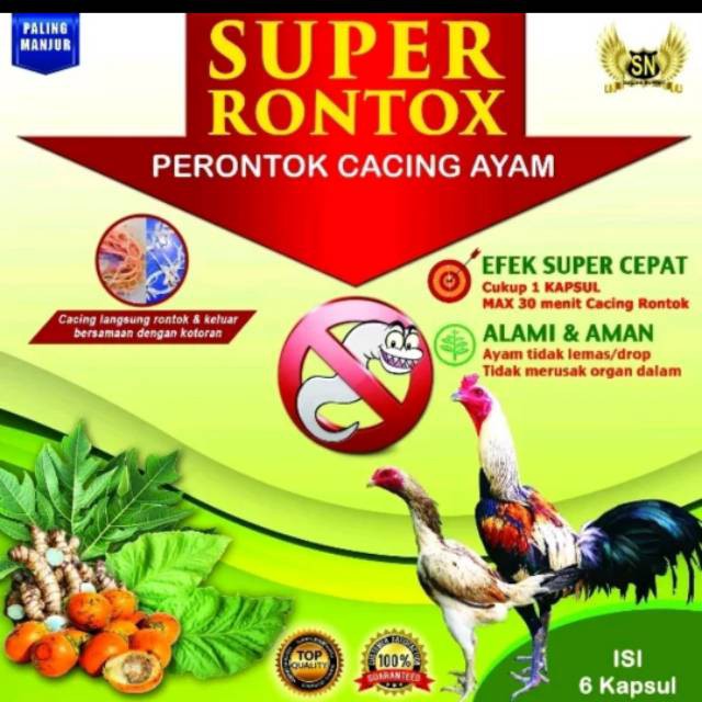 Obat Cacing Ayam Super Rontok Sn Shopee Indonesia