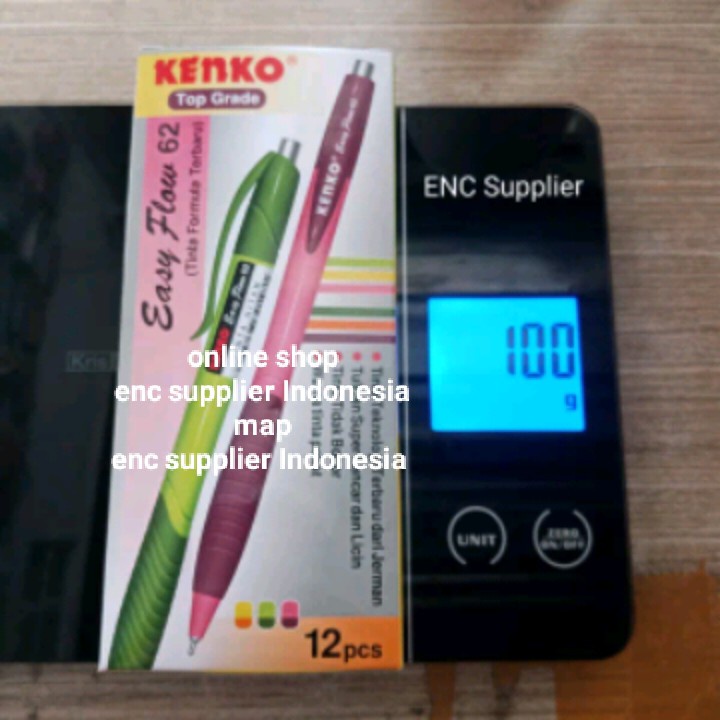 

kenko 6 buah pen mp62 pulpen easy flow MP 62 bolpen cetrek mp-62 per 6 pcs - enc.sup