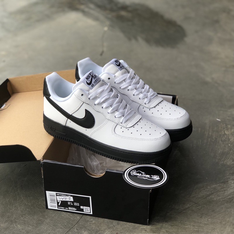 black af1 white sole