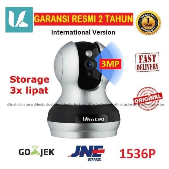 Order Langsung [GARANSI] VIMTAG VT-362 1536P Dome IP Camera Smart CCTV Wireless 3MP terbaik