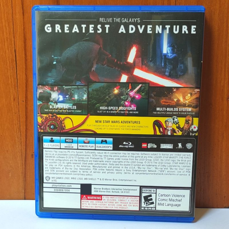 Lego Star Wars PS4 Kaset Lego Starwars The Force Awakens Playstation PS 4 5 Lego Star War CD BD Game Games Stars Starswar Starswars Lego Marvel avenger super heroes 2 avengers worlds awaken