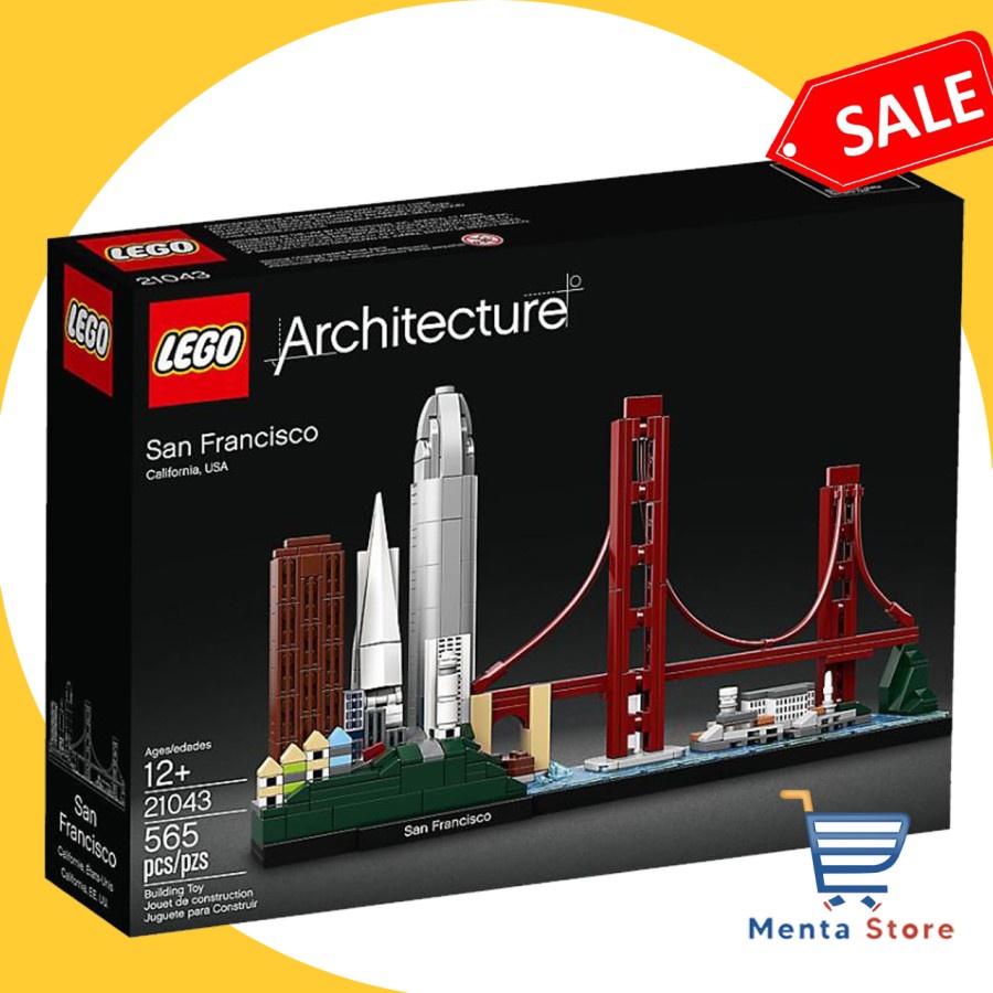 LEGO Architecture 21043 San Fransisco Build Display Model Skyline Ori