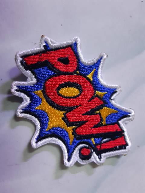 emblem patch bordir pow