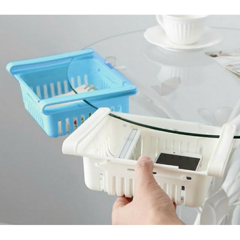 slidding rak laci kulkas Kotak penyimpanan dalam kulkas