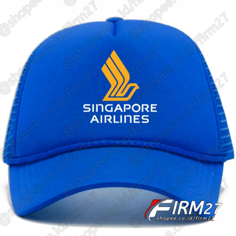Topi Singapore Airlines Trucker/Jaring - Topi Singapore Airlines