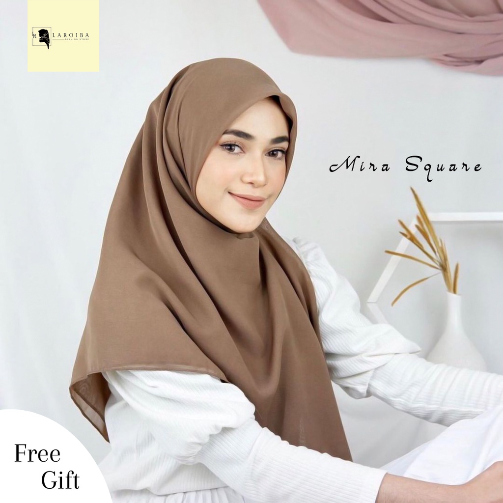 Bella square - Jilbab bela square premium - Jilbab segi empat -  Hijab segi empat polos