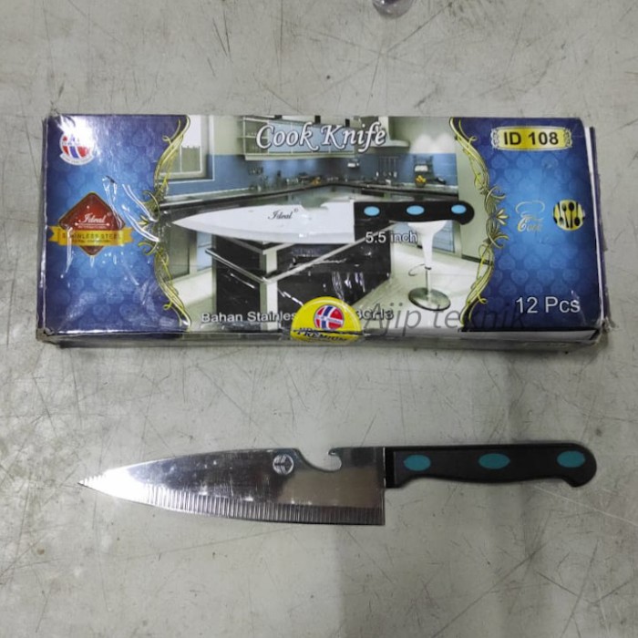 Pisau dapur stainless ideal 5,5&quot; warna warni id 108 murah dan tajam