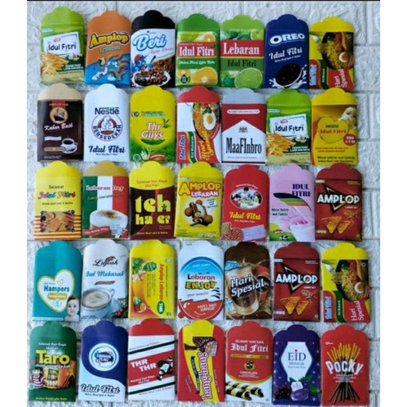 

Amplop Lebaran Snack Viral isi 10 ukuran Sedang 12 x 7