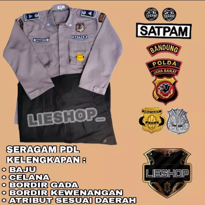 Seragam Satpam Terbaru / Seragam Satpam Coklat / Seragam security terbaru / Seragam PDL terbaru / Se