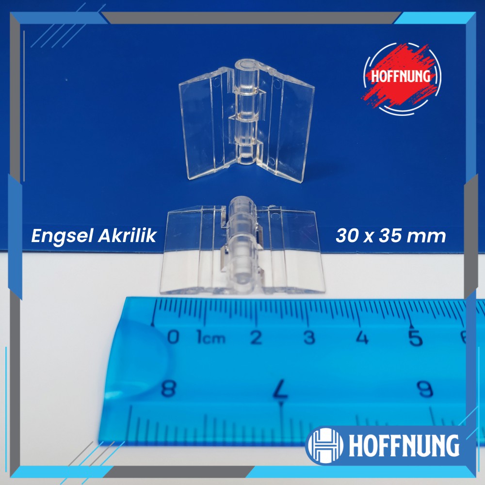 Engsel Akrilik 35x30mm Transparan Hinge Acrylic 35 x 30 mm Engsel Plastik