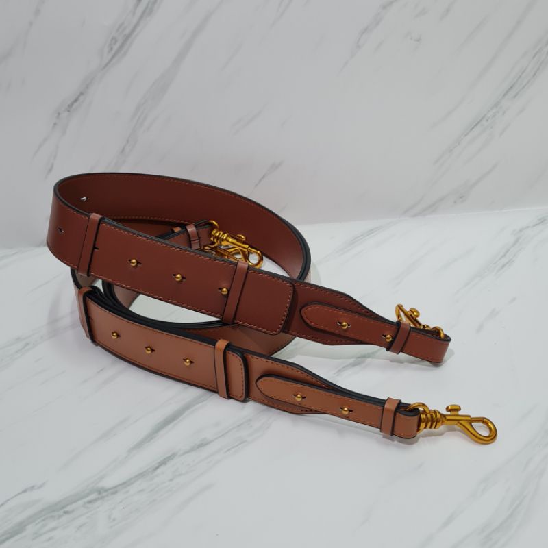 carla genuine leather adjustable bag strap / tali tas panjang