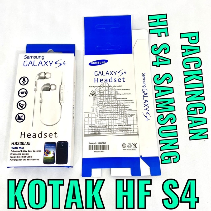 PACKINGAN HANDSFREE SAMSUNG S4 J1ACE J5 C550 HS330 KOTAK HF IMPORT BAHAN ORI NILAI JUAL TINGGI