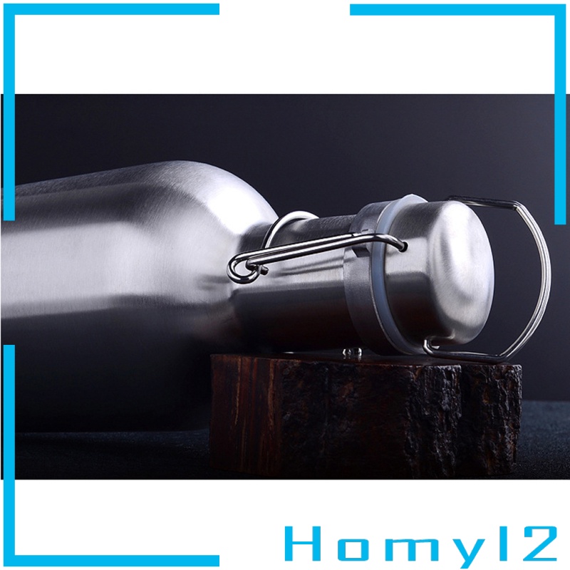 (Homyl2) Botol Minuman Bir 1000ml Bahan Stainless Steel