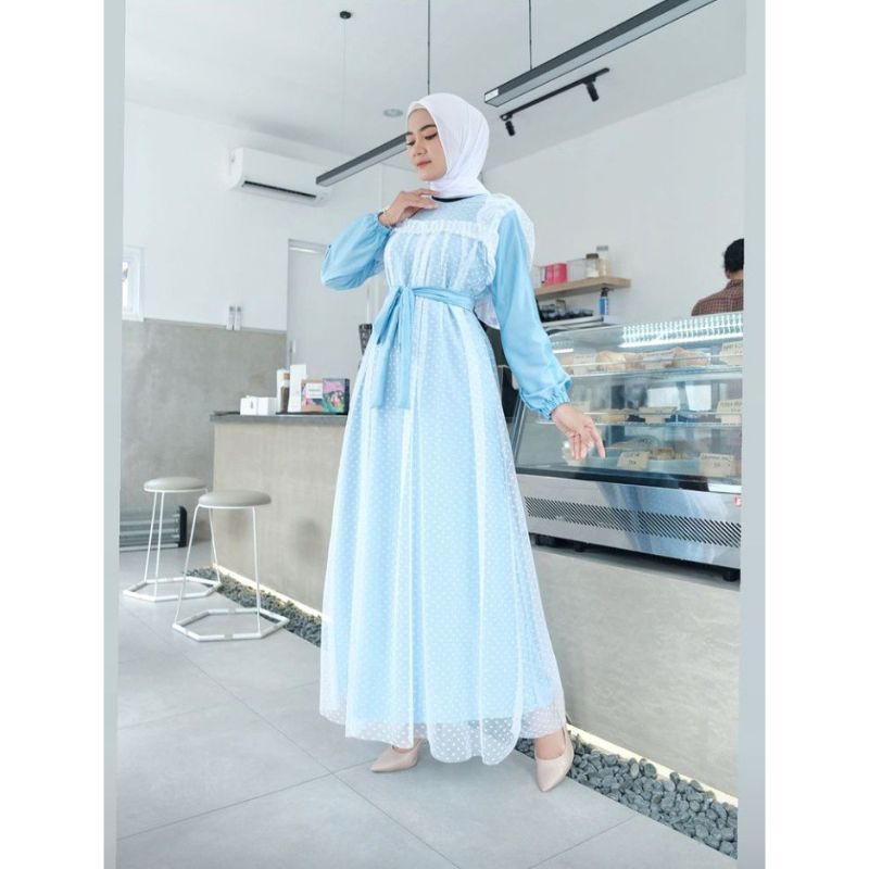 DELIA dress remaja / gaun tulle doty / bumil / baju kondangan / couple / bridesmaids