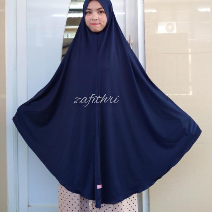 Khimar Syari Jumbo Jersey Non Pet [SMY. 322188]