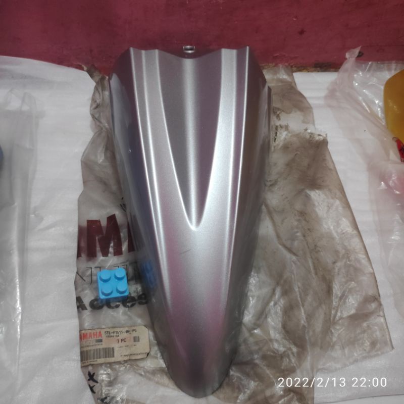 SLEBOR SPAKBOR DEPAN MIO SPORTY 5TL SILVER ORIGINAL ORI YAMAHA