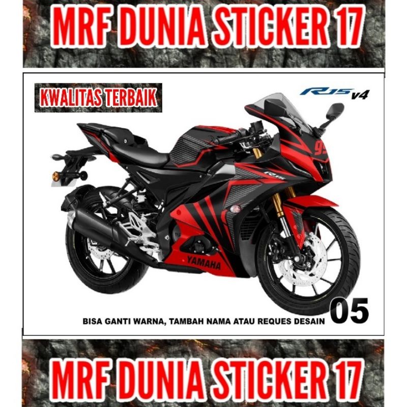 Sticker decal R15 V4 Full Body  Decal Motor R15 V4 Sticker Motor R15 V4 Decal Sticker Motor R15 V4 m