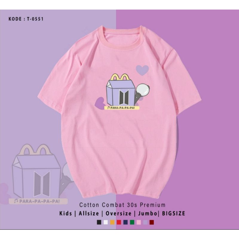 READY KAOS EDISI BTS MEAL MCD/I'M LOVIN IT/UNISEX CEWE COWO OVERSIZE