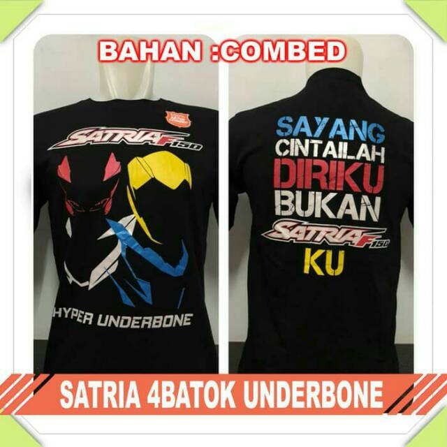 Baju Kaos  Distro Clothing Bandung Satria  Fu  150 Fu  4 Batok 