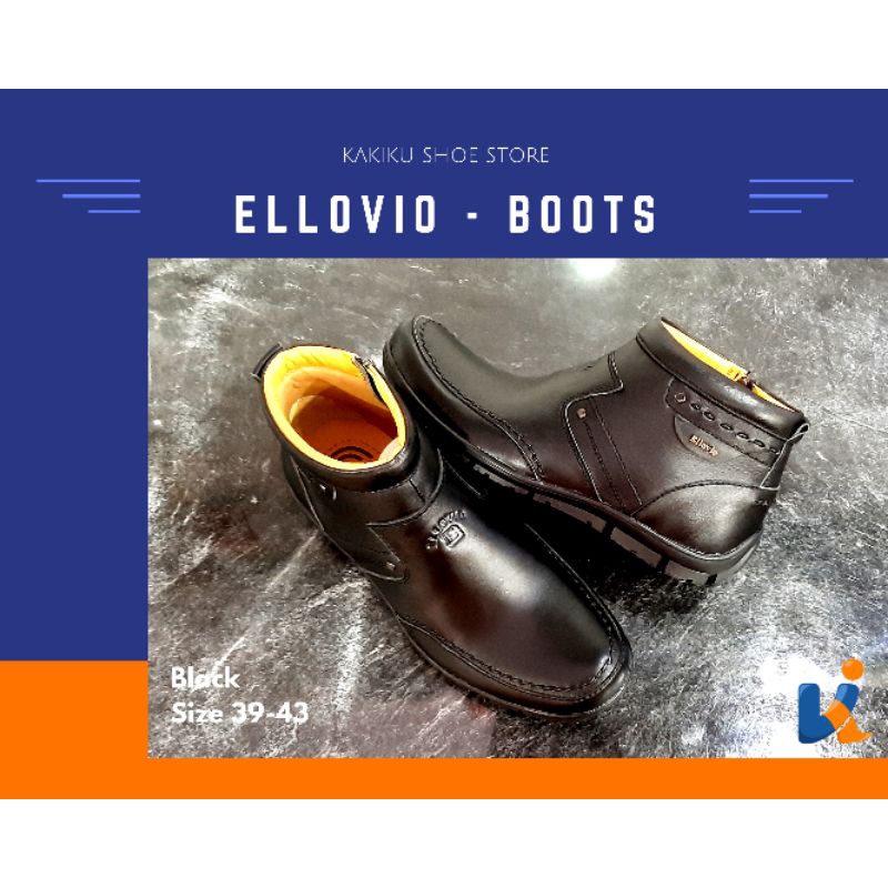 Sepatu boot pria / Sepatu boot kulit asli / Sepatu kulit cowok