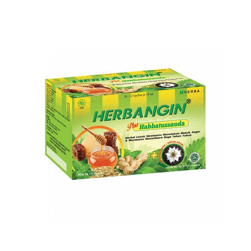 Herbangin plus habatussauda Obat Herbal Masuk Angin Isi 6 Sachet PMG