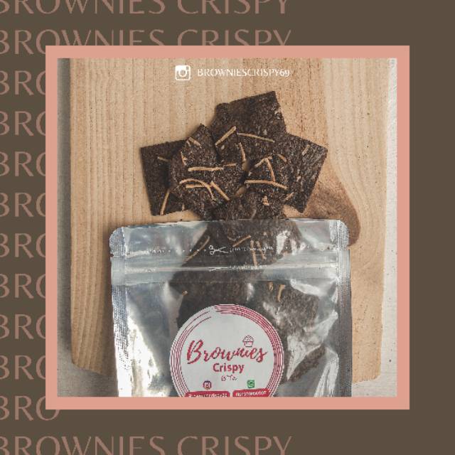 

Makanan ringan Brownies crispy (topping keju)