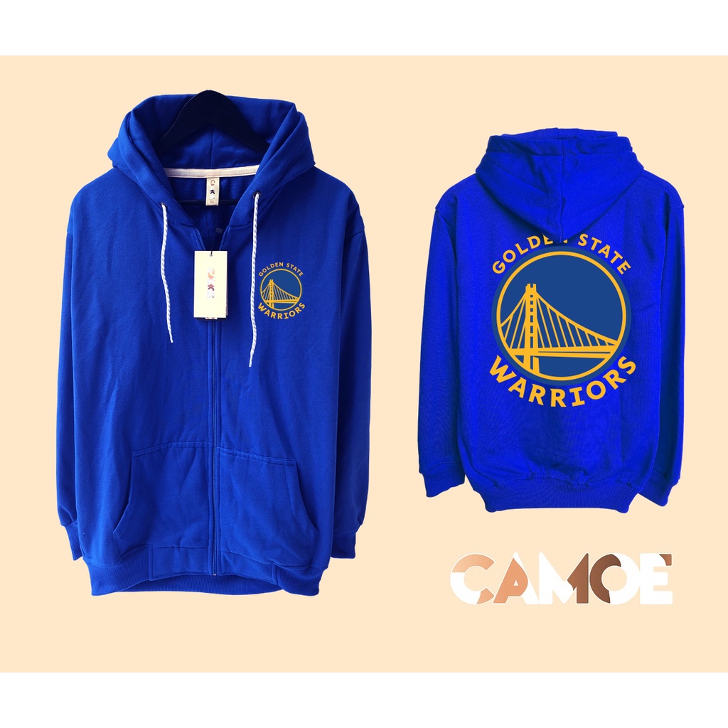 Jaket Hoodie Zipper Golden state warriors New Logo