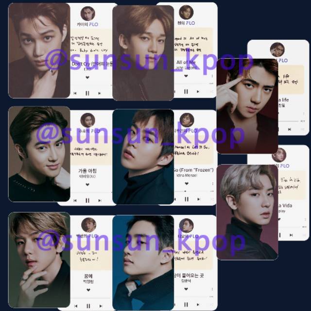 Photocard EXO X FLO 3 2020