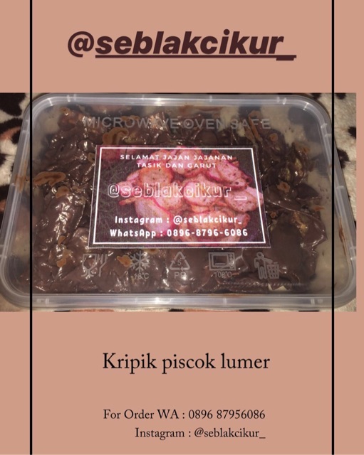 Kripik pisang coklat