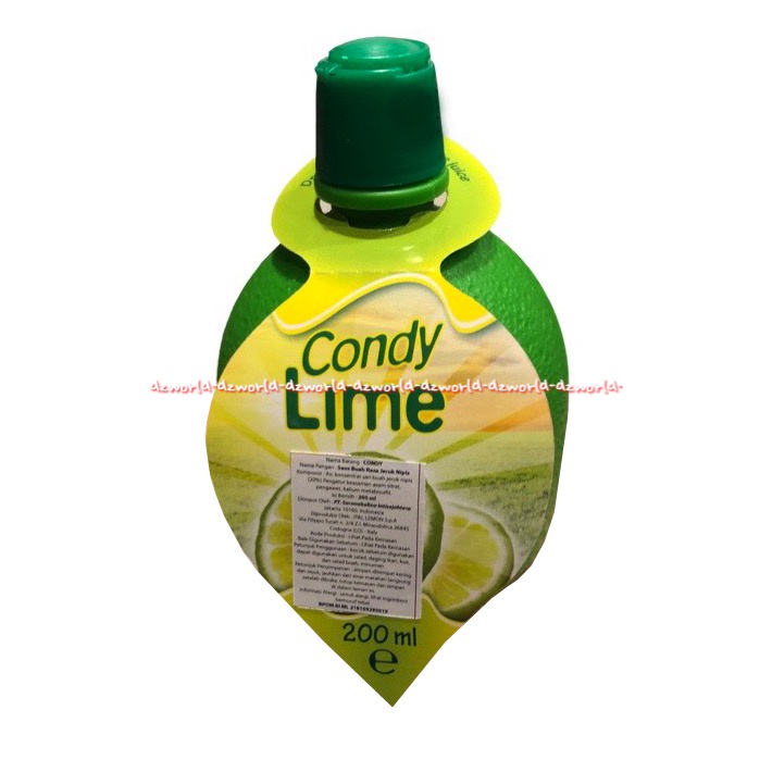 Condy Lime 200ml Kondy Laim Saus Buah Rasa Jeruk Nipis Untuk Makanan Minuman Salad Dressing Condi Lemon