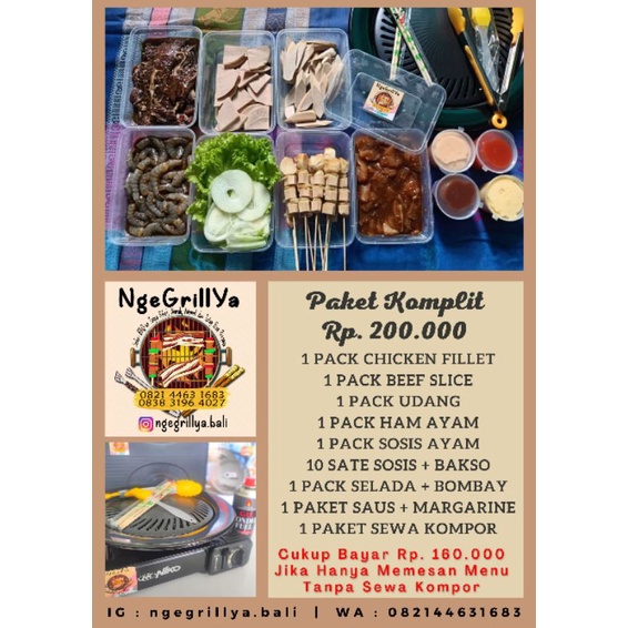 

PAKET GRILL KOMPLIT