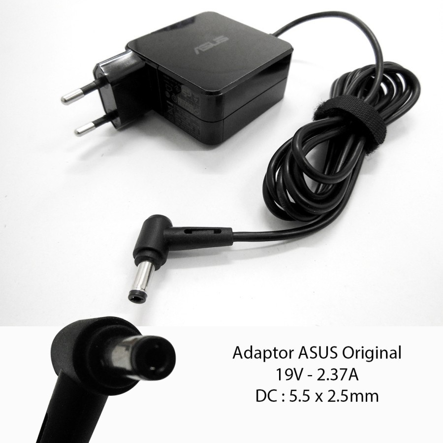 Adaptor Charger Laptop 19v-2.37a DC 5.5x2.5mm Asus X451C X455L X450L X452 X551 - Adapter notebook