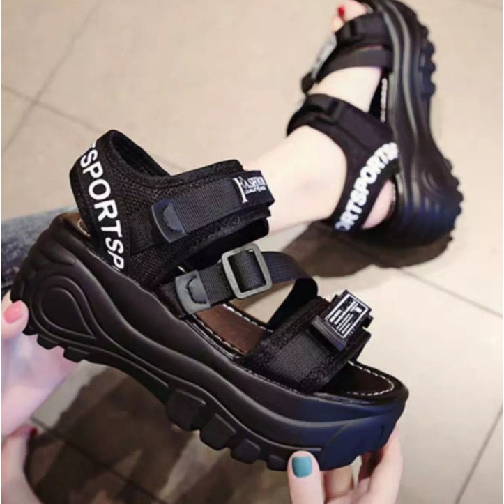 SENDAL WEDGES Sporty FS RAW MODEL TERBARU-WEDGES MURAH COD / SANDAL FS RAW MODEL BARU MURAH NB027
