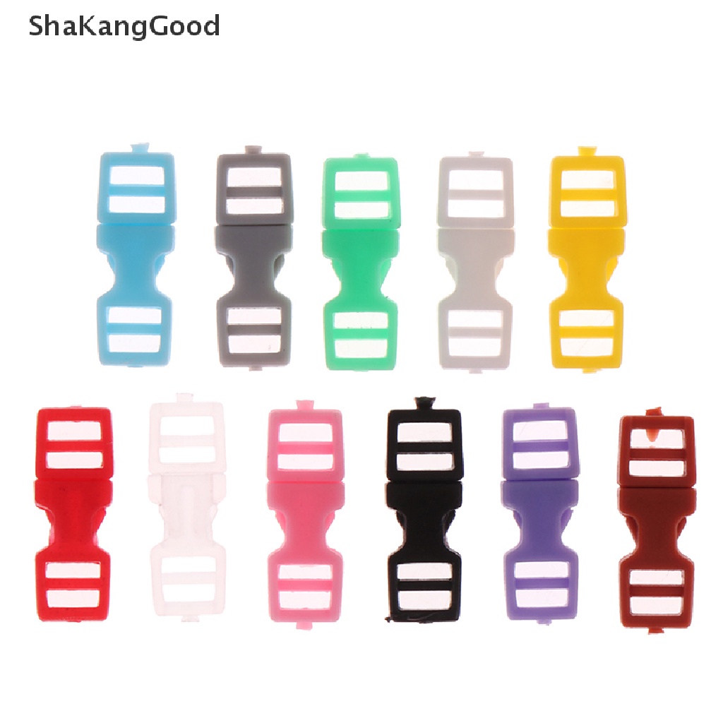 Skid 10Pcs / Set Buckle / Kancing Mini 6mm Untuk Aksesoris Tas Ransel / Gelang / Pakaian Boneka DIY