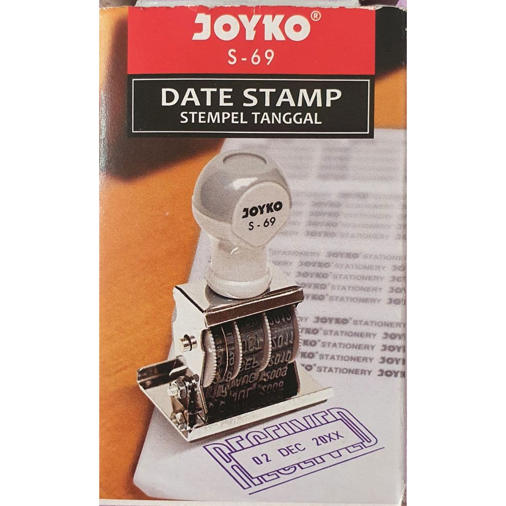 

[PCS] STEMPEL TANGGAL / DATE STAMP JOYKO S-69 RECEIVED*