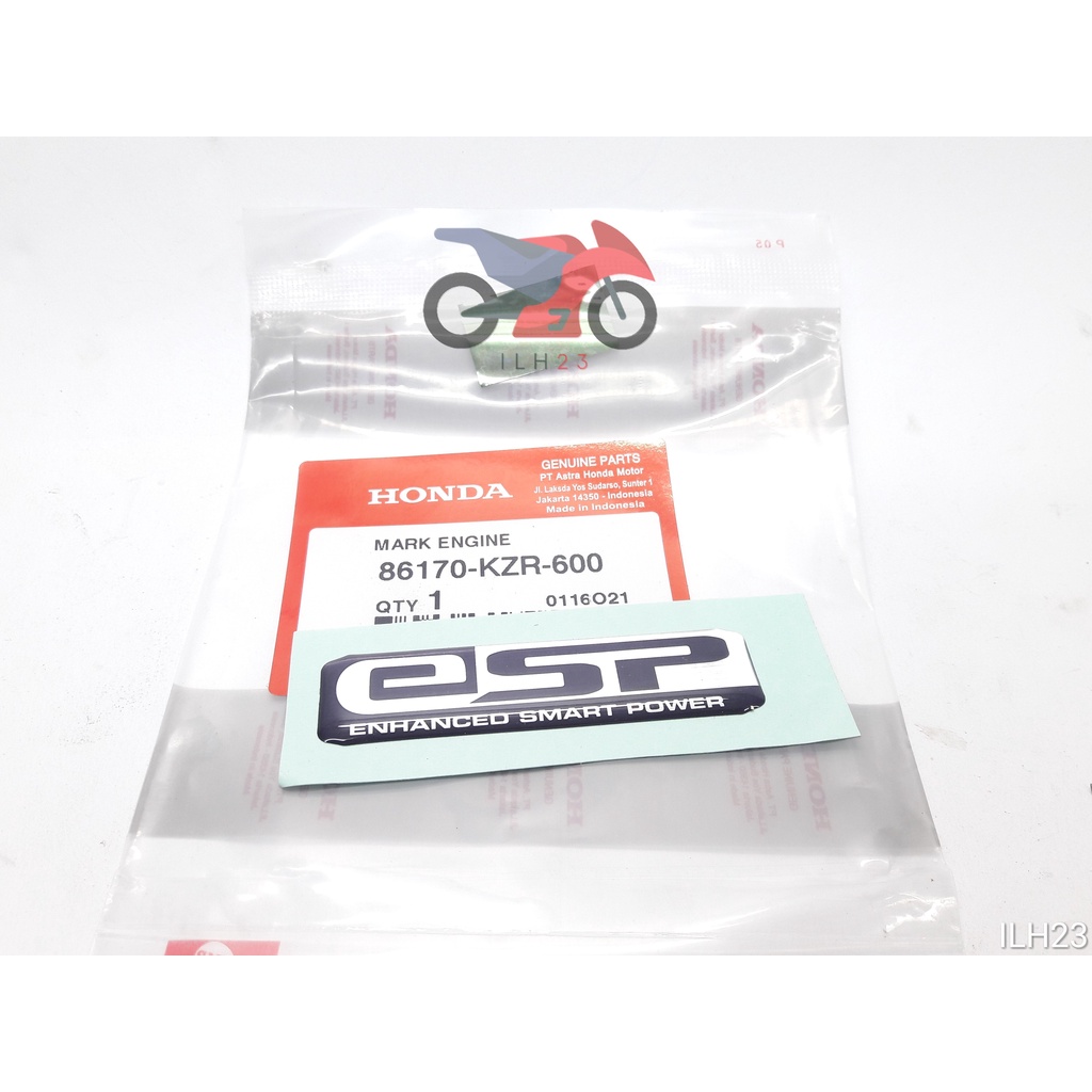 Emblem Logo ESP / Mark Engine Original Honda 86170-KZR-600