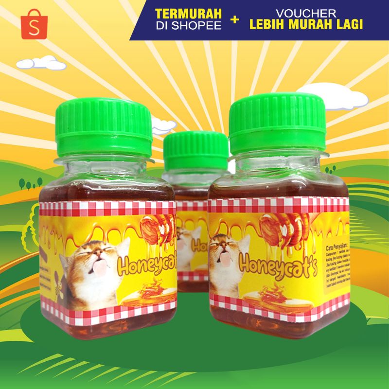 HONEYCATS - Madu Kucing Vitamin Kucing Anti Stress Kucing Multivitamin Kucing Penambah Nafsu Makan Kucing Imun Kucing