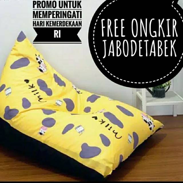 PROMO KURSI  SANTAI  BEAN BAG TRIANGEL PLUS ISI  Shopee 