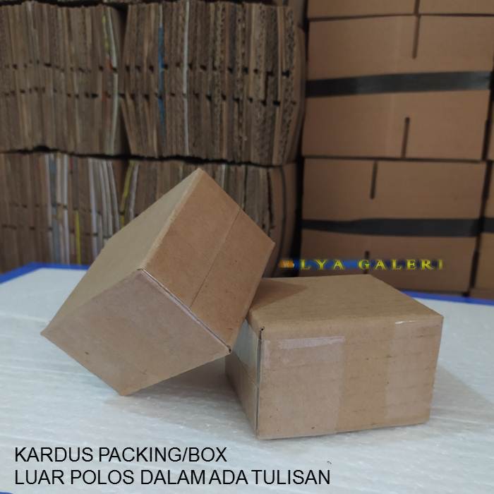 Kardus Packing MiniBox Uk.7x5x8 cm Luar Polos Dalam Ada Tulisan-4