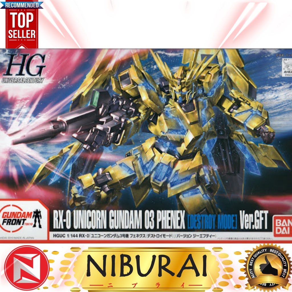 1/144 HG Unicorn Gundam Unit 3 Phenex Destroy Mode Ver GFT